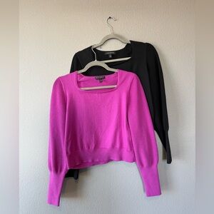 Banana Republic Factory Pink and Black Sweater Bundle